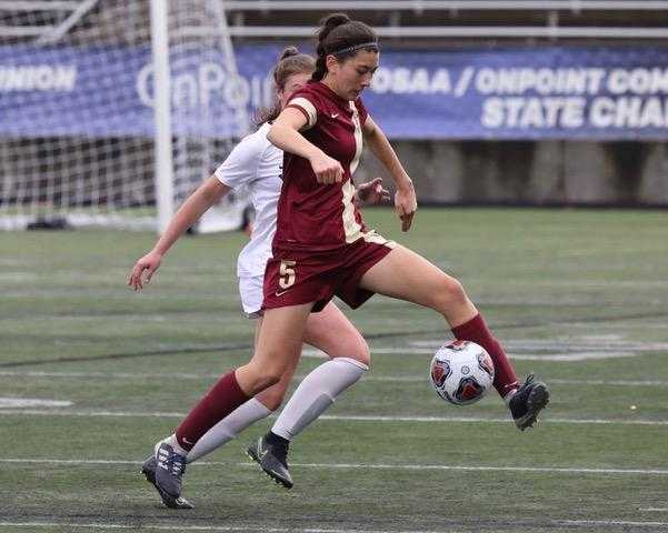 Junior midfielder Nicole Huang, a third-year varsity player, will spearhead Crescent Valley's attack. (Photo by Norm Maves Jr.)