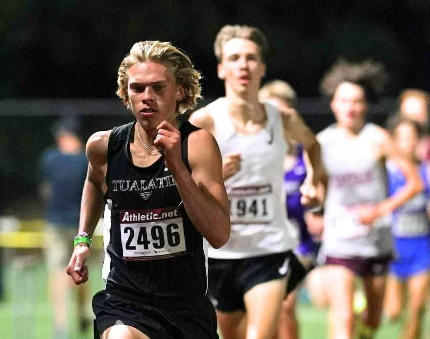 Caleb Lakeman has defeated all three runners who beat him in the season-opening meet at Wilsonville. (Photo by Jon Olson)