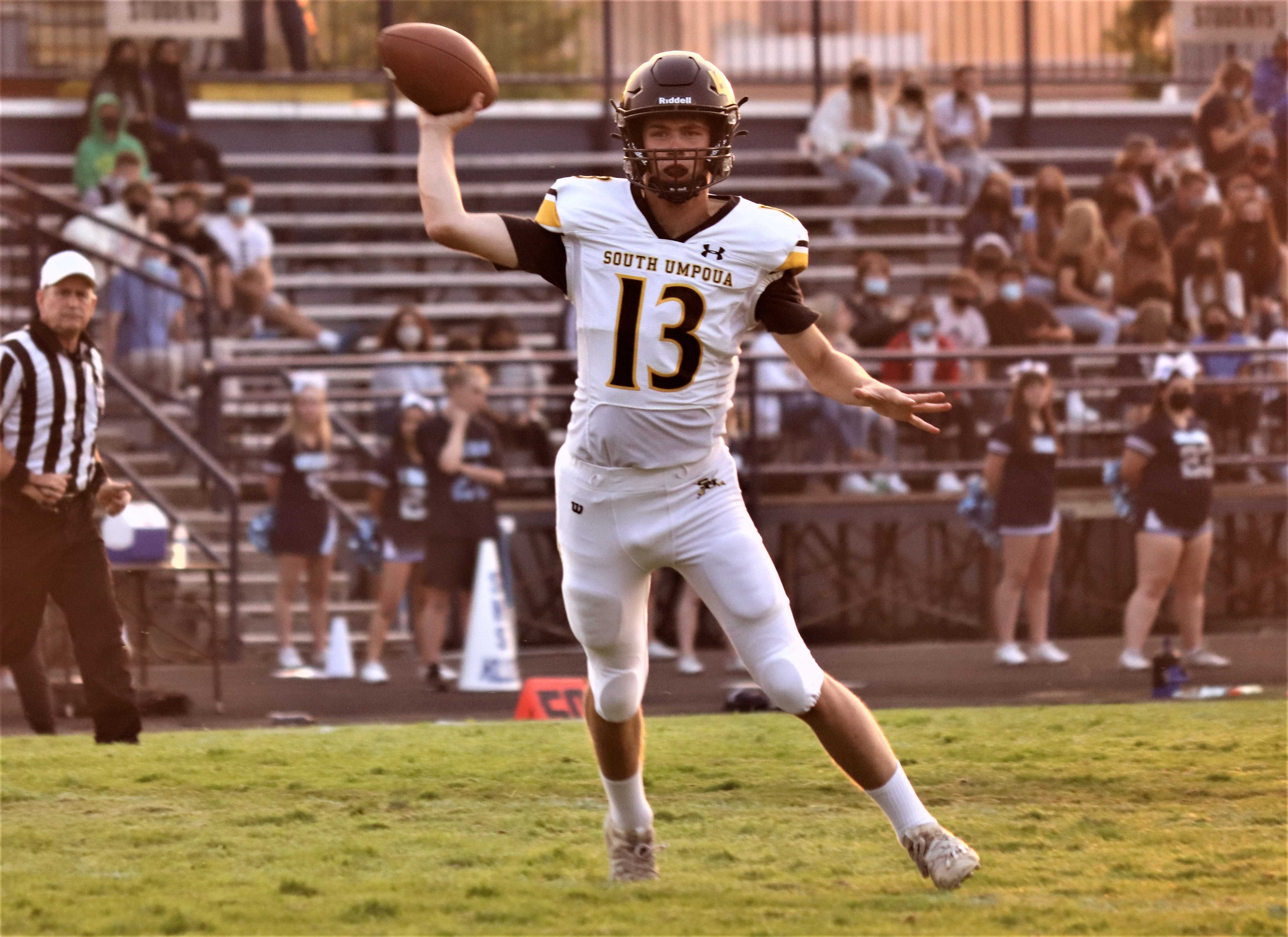 Junior Jace Johnson has thrown 19 touchdown passes for South Umpqua. (Photo by Autumn Howard)