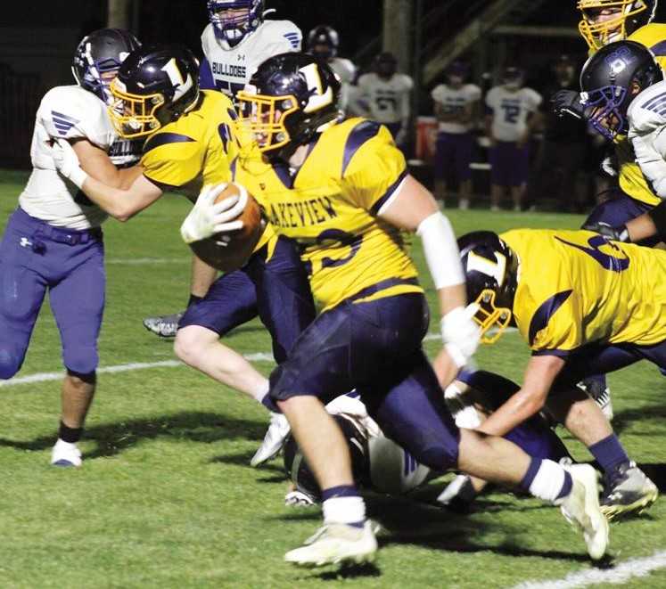 Lakeview senior Gavin Patterson has rushed for a team-high 735 yards. (Photo courtesy Kevin Winter/Lake County Examiner)