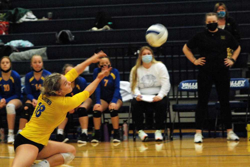 Cottage Grove libero Blakely Herbert did all she could but it wasn't enough to prevent Valley Catholic from prevailing in 4 sets