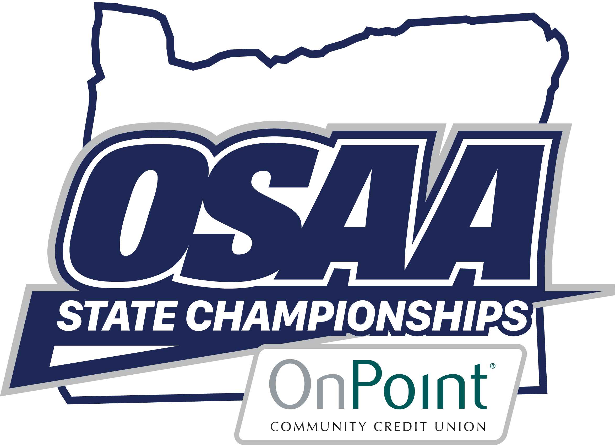 This new logo will be used to brand OSAA State Championships and the OSAA's partnership with OnPoint Community Credit Union.