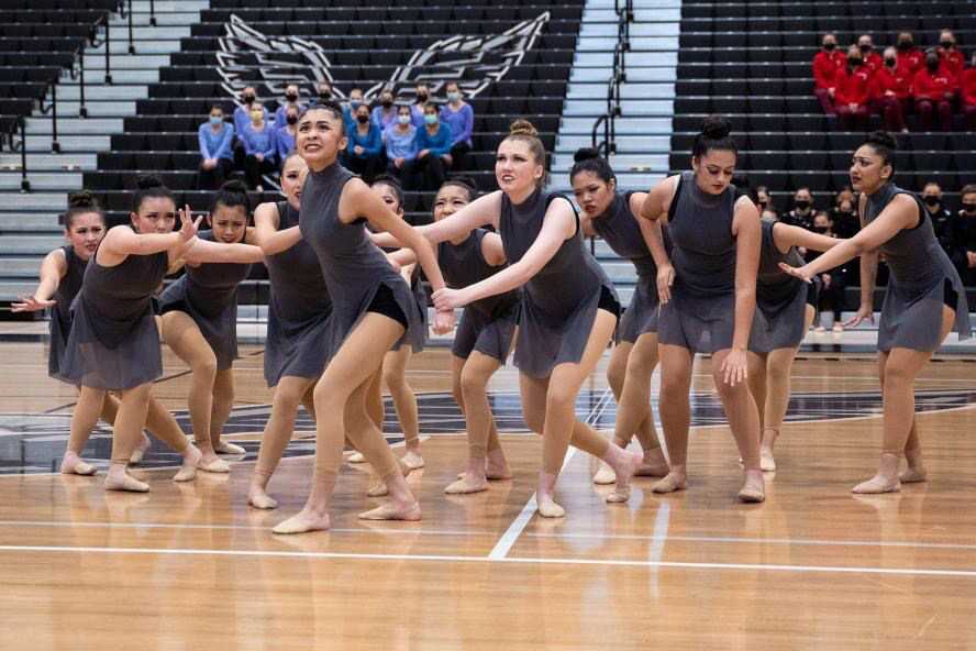 The Valley Catholic Charisma perform their Contemporary routine at the Nelson Competition.