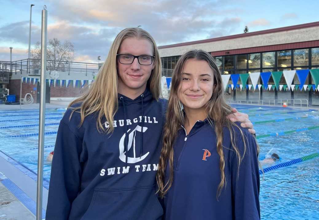 Churchill seniors Charley Page-Jones and Kylie Taylor have raised the bar for the Lancers. (Photo courtesy Churchill HS)