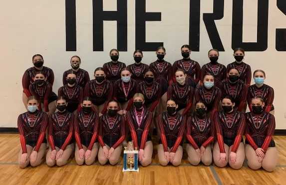 The Gresham Rhythmettes after winning the 6A division at the Parkrose competition.