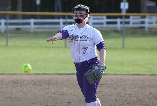Astoria freshman Maddie Wilkin has struck out 105 in 51 2/3 innings and has an ERA of 1.22. (Photo by Norm Maves Jr.)