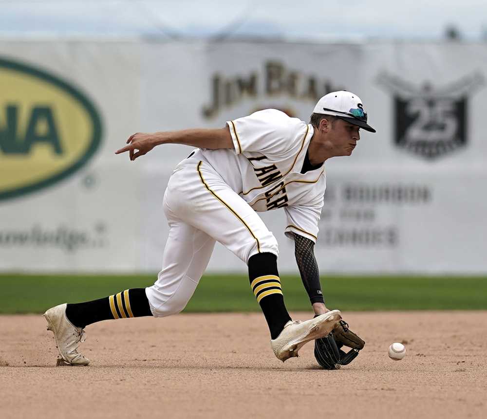 South Umpqua senior Kade Johnson went 4-4 with three extra base hits and sparkled in the field in the Lancer win (Jon Olson)