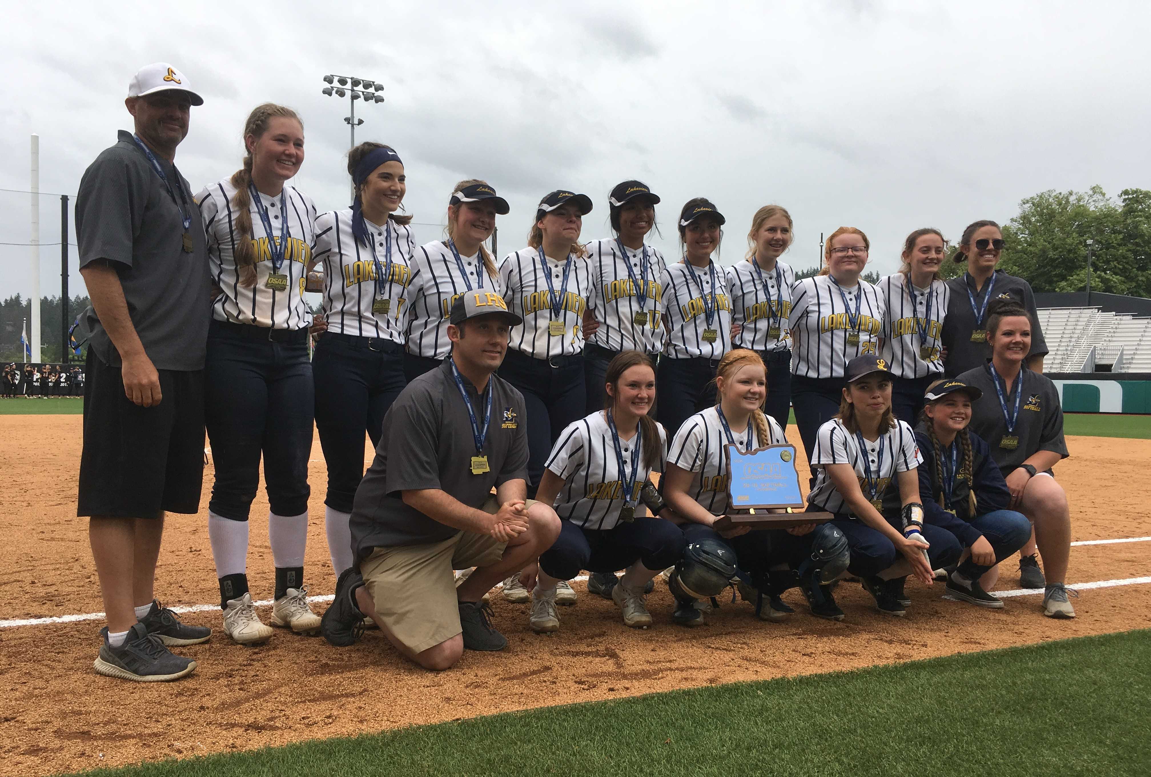 Lakeview claimed its first softball state championship Friday by beating top-seeded Grant Union 5-3 in the 2A/1A final.