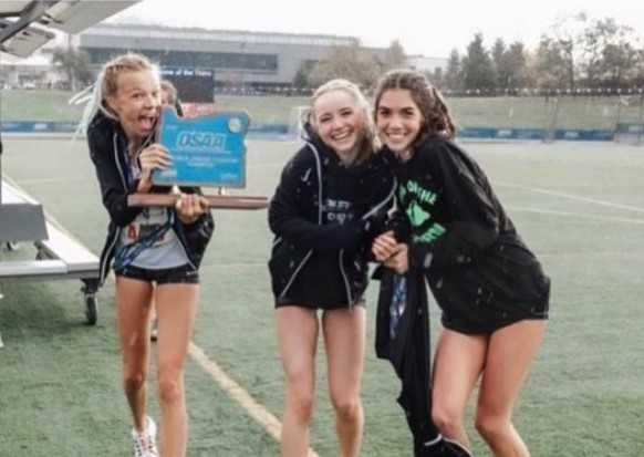 Summit seniors (from left) Ella Thorsett, Camille Broadbent and Barrett Justema return from last season.(Photo by Tim Healy)