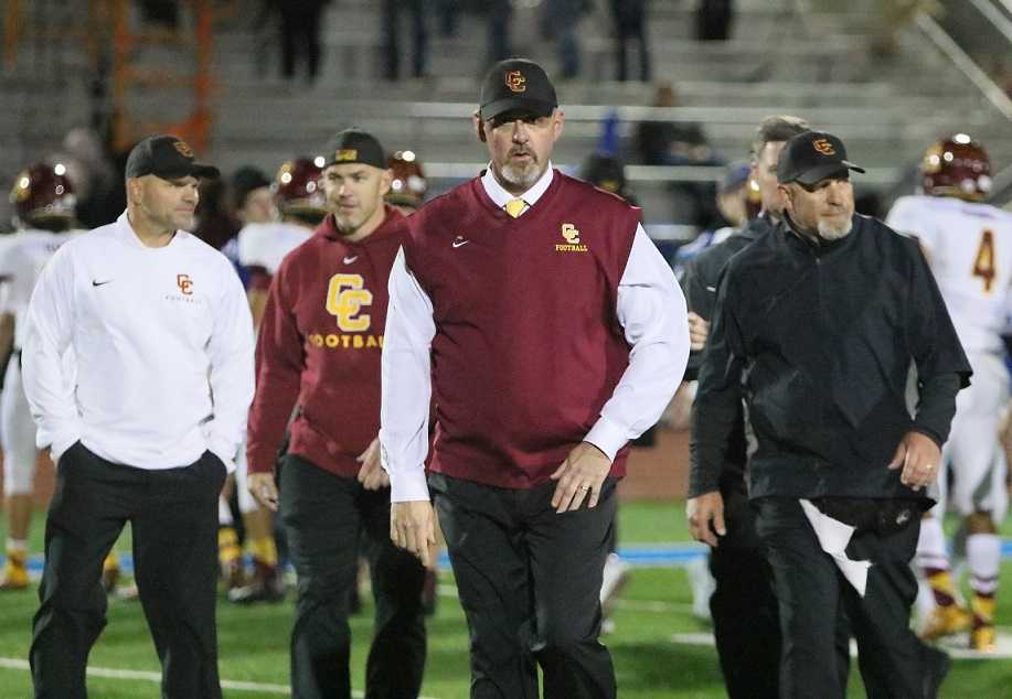 Central Catholic coach Steve Pyne believes changes to the 6A football schedule were made in haste. (Photo by Jim Nagae)