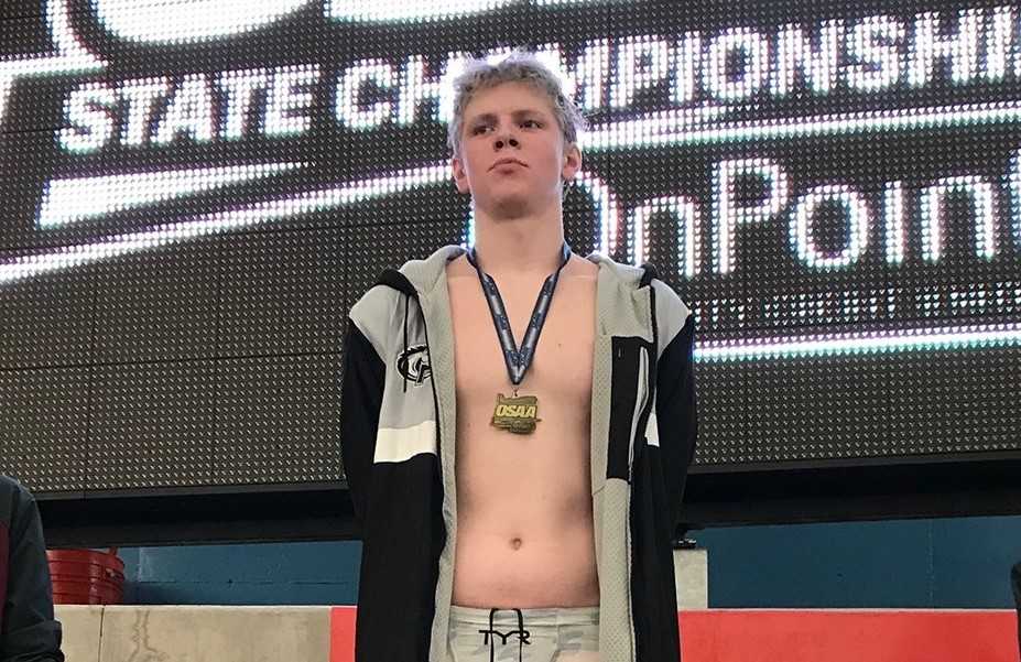 Thomas Olsen won the 200 freestyle and 500 freestyle to lead Parkrose to fourth place last year, the team's first state trophy.