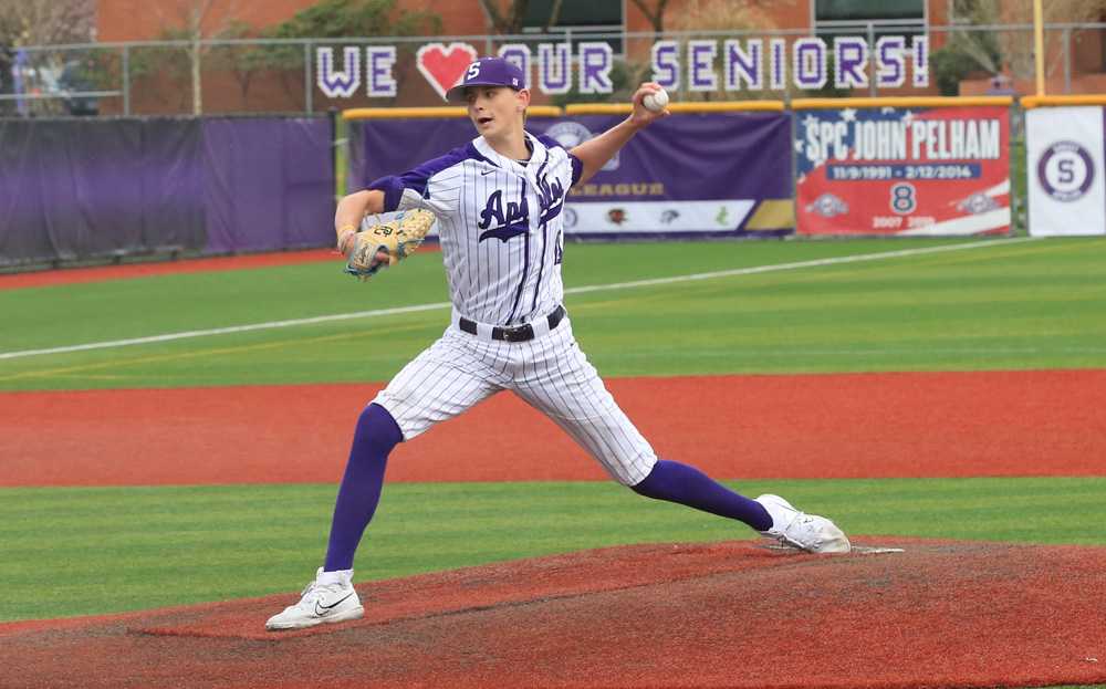 Sunset freshman Kruz Schoolcraft tossed a complete game no-hitter versus Mountainside yesterday