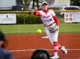 Lebanon senior Alivia Holden carries a 0.79 ERA into the 5A final against Mid-Willamette rival Dallas. (Photo by Bobby Whitney)