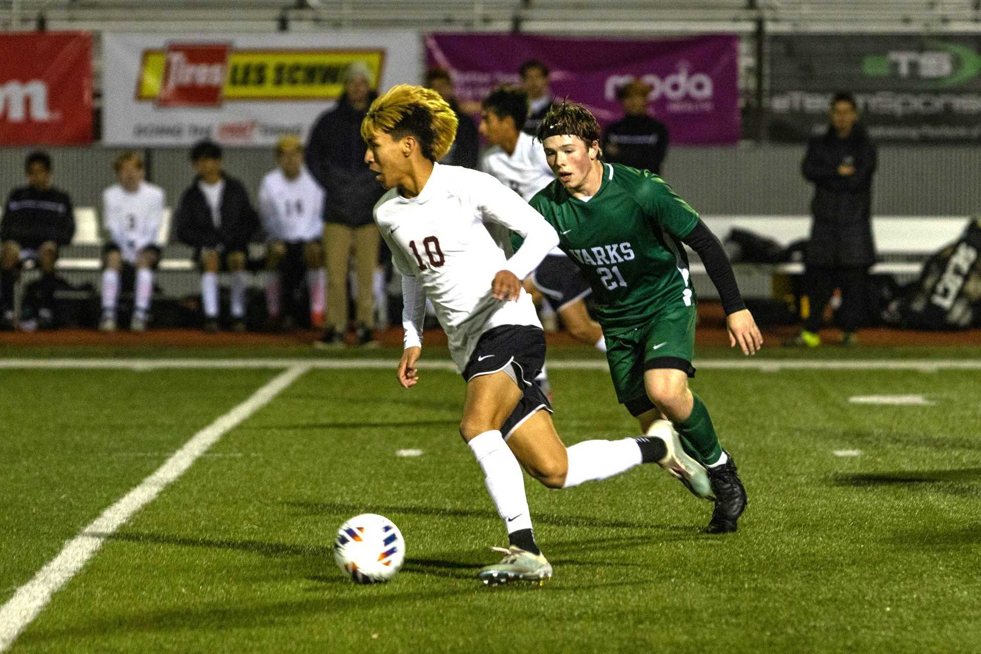 McLoughlin senior Angel Castillo, who led the state with 41 goals last season, has 12 this year. (Pamplin Media/Raleigh Emerson)