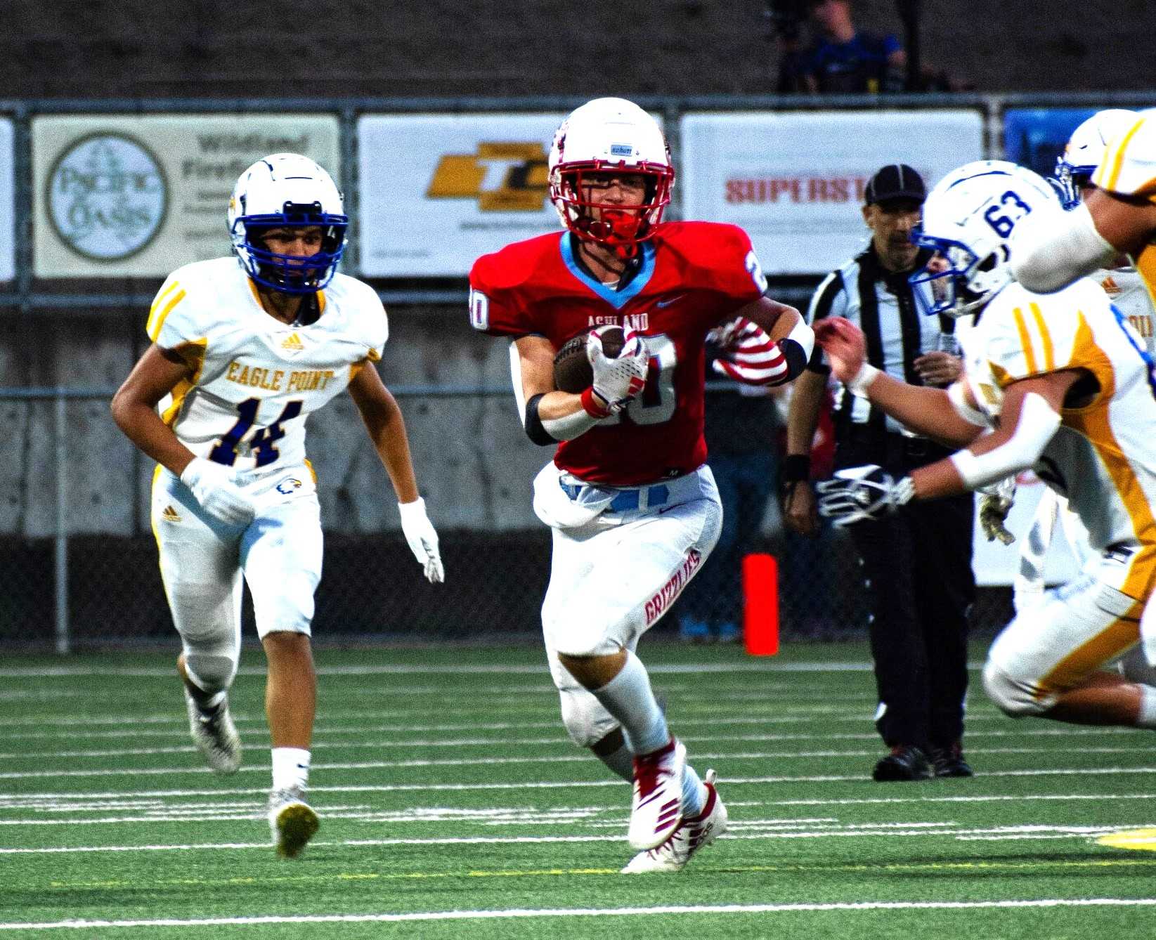 Senior Gavin White leads Ashland in rushing and has a 99-yard kickoff return for a touchdown. (Photo courtesy Ashland football)