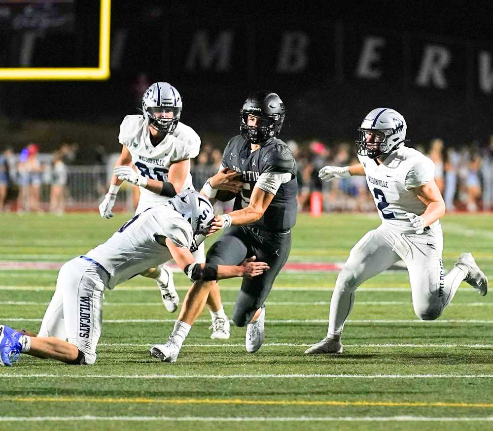 Tualatin QB Nolan Keeney has been on a tear since returning from a broken collarbone (Jon Olson)