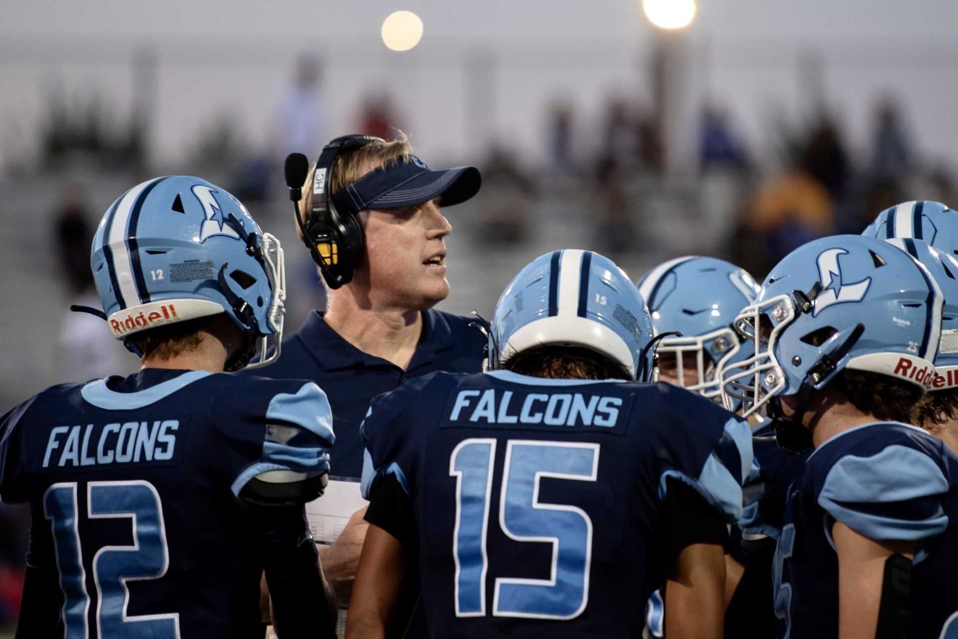 Eric Mahlum coached Liberty's football team into the state quarterfinals three times since 2014. (Photo by Heidi Heaphy)