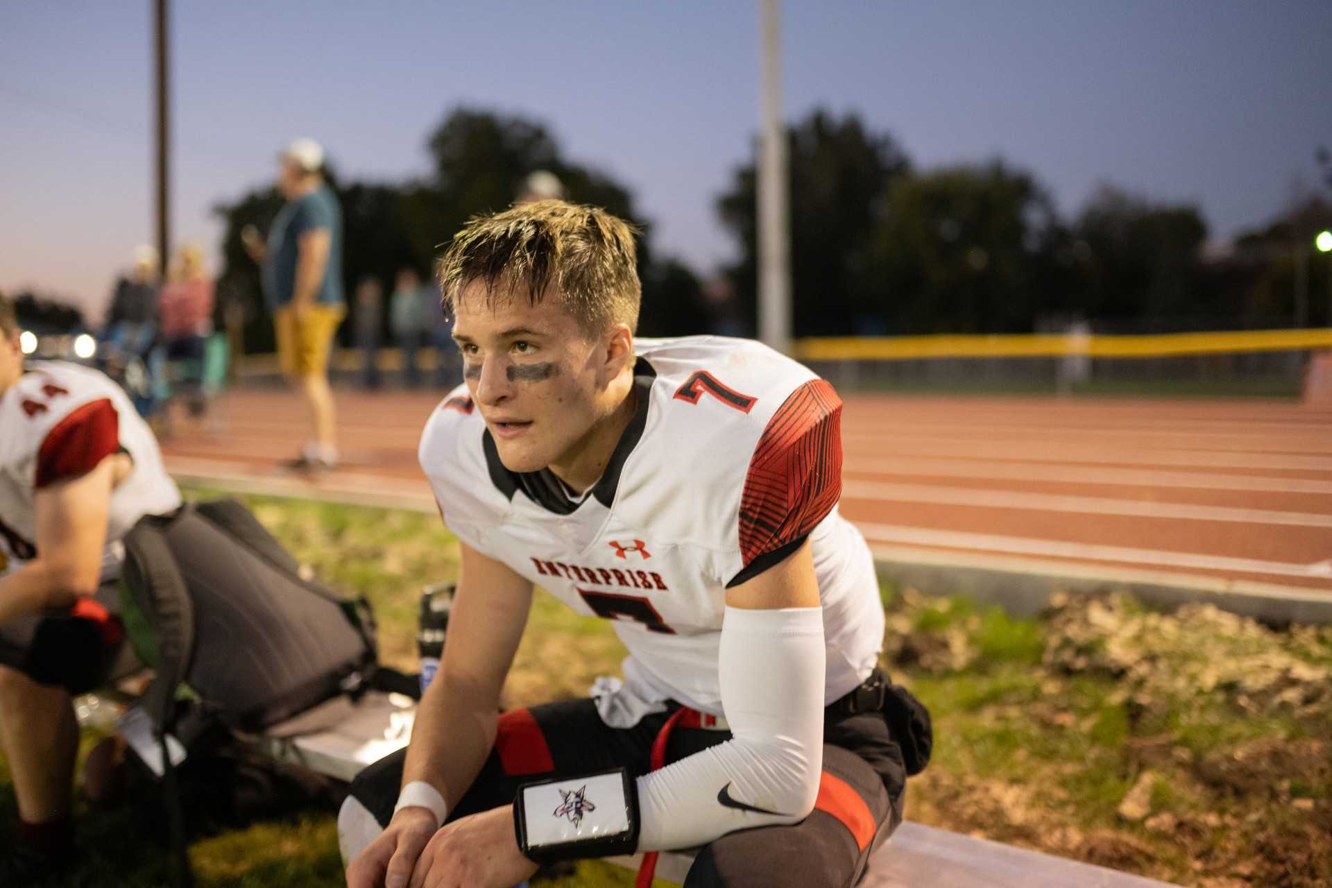 Enterprise senior quarterback Tyler Knapp has passed for 15 touchdowns and run for seven scores. (Photo by Tanner Stewart)