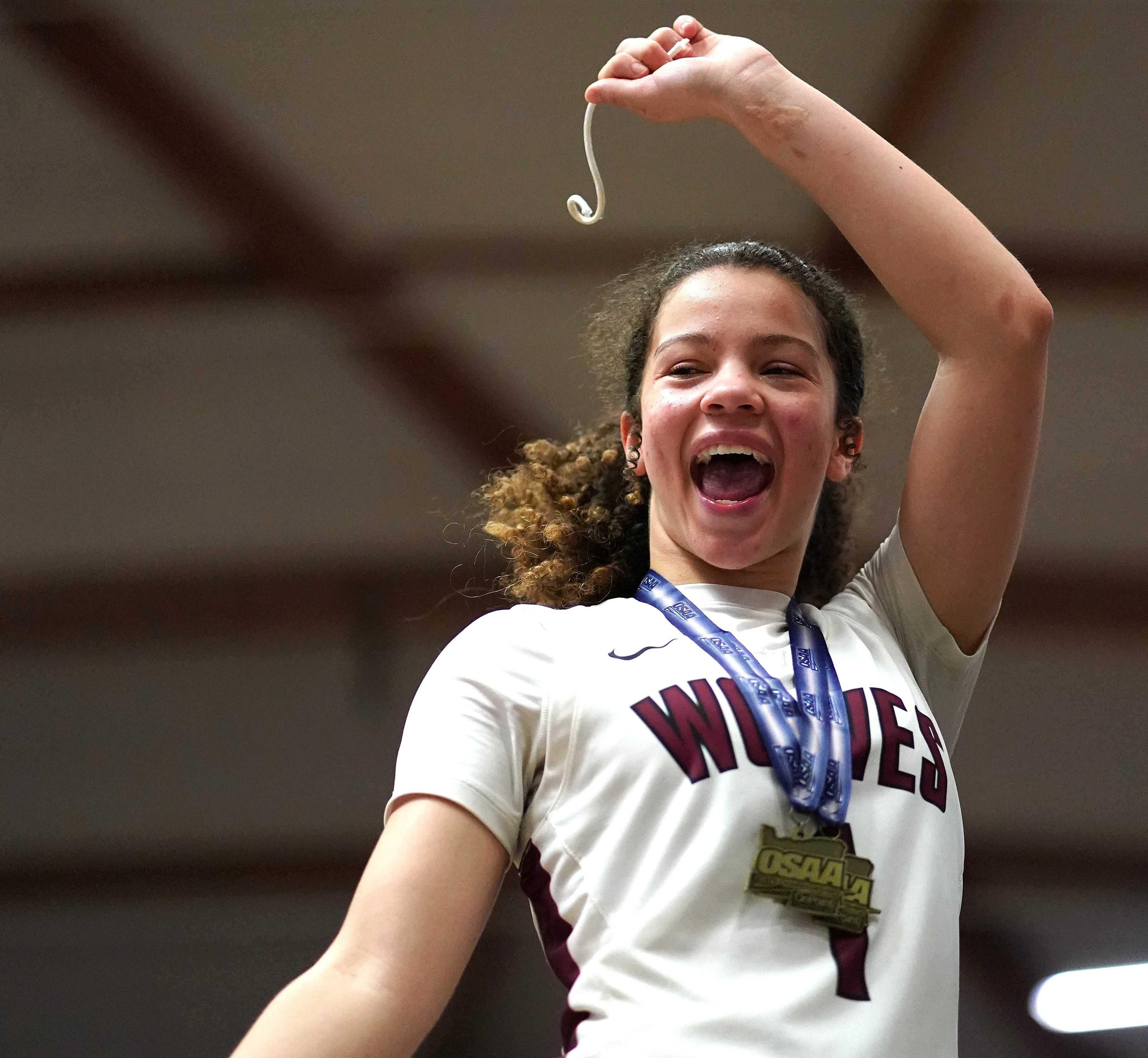 Tualatin freshman guard Love Lei Best scored a game-high 26 points in Saturday's title win over Clackamas. (Photo by J.R. Olson)