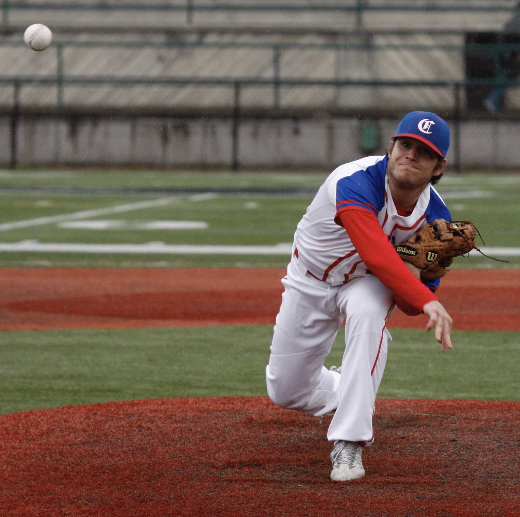 Churchill senior Beau Burnett pitched all seven innings for his third victory of the year and drove in the go-ahead run Monday.