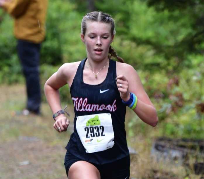 Tillamook senior Solace Bergeron holds school records in cross county and the 3,000 meters.
